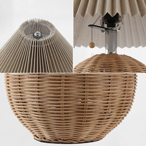 JONATHAN Y Aksel Sphere Table Lamp Coastal 17.25", Natural/Chrome - Image 6