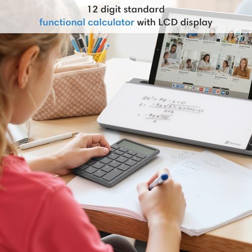 Varhomax Glass Desk Whiteboard with Calculator - Image 3