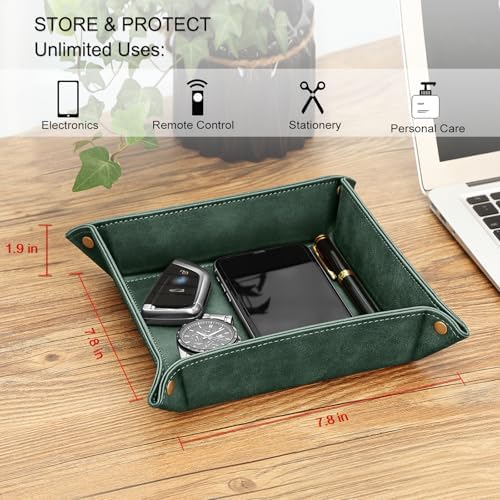SITHON Valet Tray Desktop Storage Organizer Nightstand Caddy Holder - Image 3