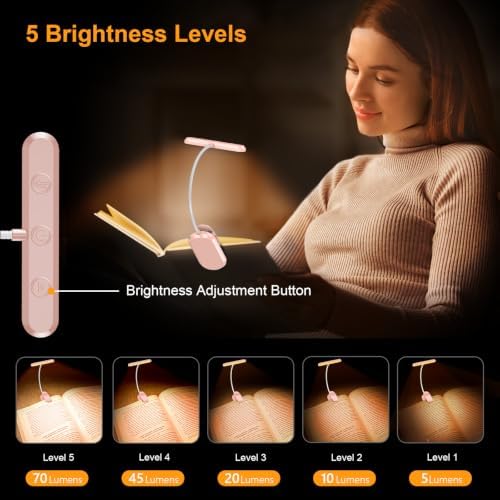 Gritin Rechargeable Book Light for Reading in Bed with 19 LED - Image 2