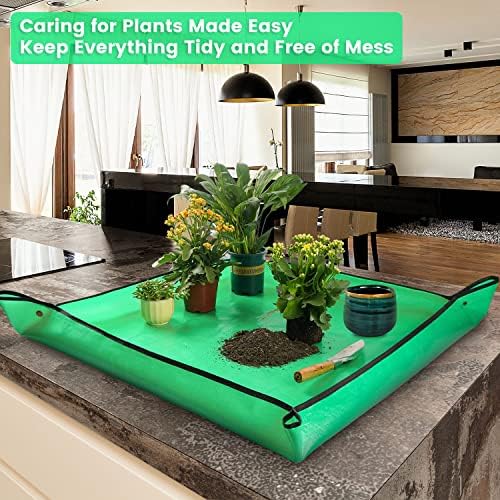Extra Large Waterproof Potting Mat for Indoor Plant Transplanting and Mess Control, Table Top Potting Tray Repotting Mat Birthday Gifts for Plant Lovers Gardening Gifts for Women - Image 4