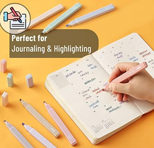 Mr. Pen- Aesthetic Highlighters No Bleed, 16 Pack, Morandi Colors | Chisel Tip, Cute Highlighters Assorted Colors for Journaling, Highlighting, Underlining, Fast Dry, Back to School Supplies - Image 6