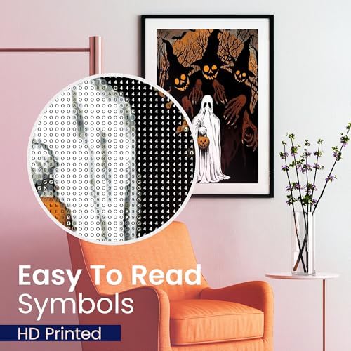 Halloween, Ghost Diamond Art Kit for Adults Scary Monster Ghost 5D 12x16 - Image 6
