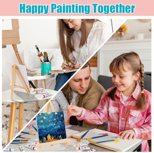 ESRICH 26 PCS Acrylic Paint Set with 12 Colors Acrylic Paints - Image 7
