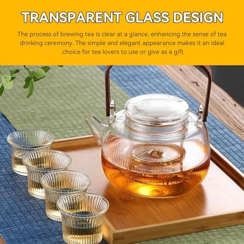Glass Tea Infuser with Lid for Teabloom, Tea Strainers for Loose Tealeaves - Image 6