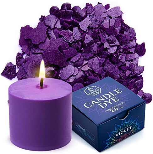 Violet Candle Dye 2 oz for Soy Candle Making – Wax Color Chips by ALEXES