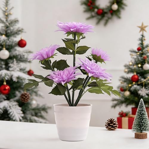 Artificial Sunflower Flower Lamp, Anniversary Christmas Birthday Gifts for for Women Mom Granddaughter Girlfriend Friend Wife, Dimensions Night Light Decor for Bedroom Bar Coffee Shop - Image 6
