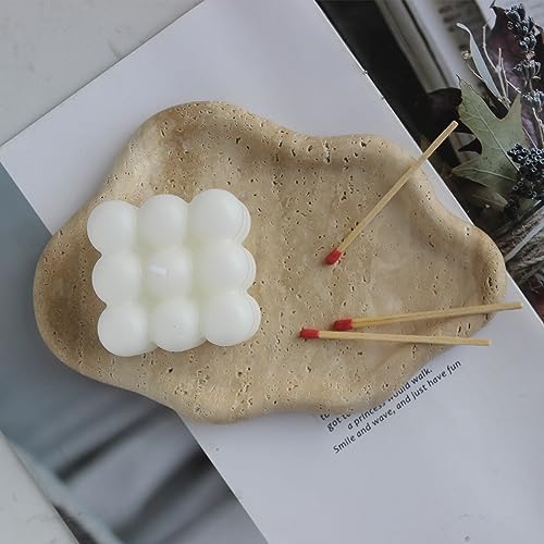 Natural Travertine Tray Cloud Shape, Jewelry Dish Trinket Dish, Key Tray for Women Gift Home Décor by Natust