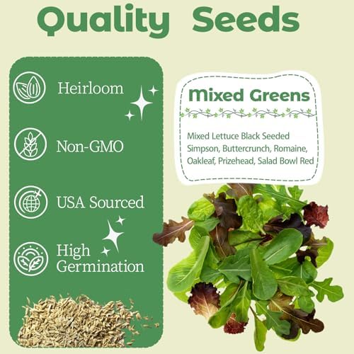 Salad Greens Mix Seed Pod Kit for Aerogarden, 8-Pods Hydroponic Refill Pack, Compatible with All Indoor Gardens, Includes Grow Sponges, Plant Food, Grow Anything Seed Pod Kit, 8-POD - Image 2