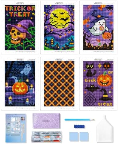 forever young Halloween Small Diamond Art Kits, 5x7 Inch Canvas by FOREVERYOUNG