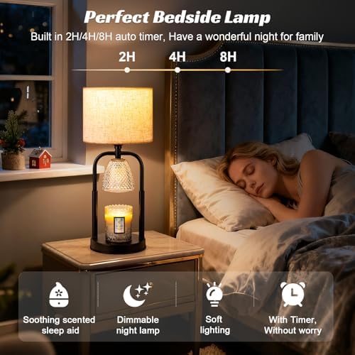 Candle Warmer Lamp with Timer&Dimmer, Flameless Candle Lamp for Jar Candles - Image 6