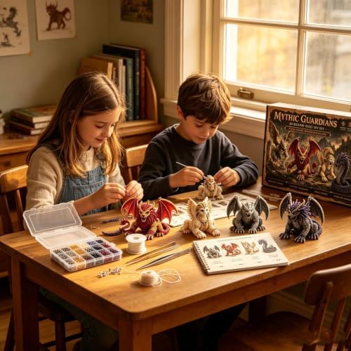 3D Beaded DIY Craft Kit, Complete Tiny Bead Animal Making Set with Tools & Instructions, Stress Relief Handmade Art Project, Beginner Friendly Creative Home Decor & Unique Gift for Teens Adults, Black - Image 3