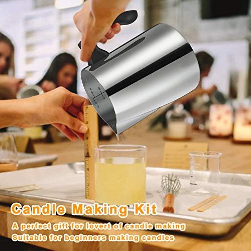 BBAXI Candle Making kit - 32 OZ/900 ML Pouring Pot, 16 OZ Soy Wax - Image 6