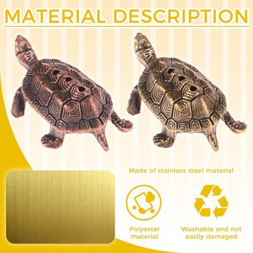 Golden Coin Turtle Incense Holder for Cones & Sticks, 1 PSC - Image 6