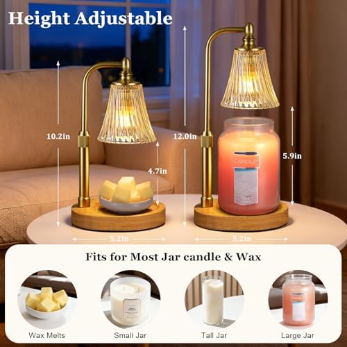 Hong-in Candle Warmer Lamp with Timer,Birthday Gifts for Women Mom Sister - Image 2