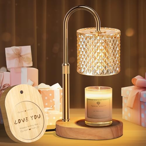 Engpure Candle Warmer Lamp with Timer & Dimmable – Elegant Wax Melter for Jar Candles, Auto-Off 2H/4H/8H Housewarming & Birthday Gift for Women/Mom, Home Decor Essentials by CandleWarmerLamp