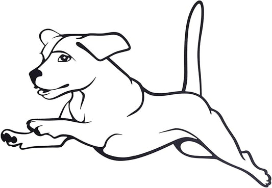 TYLCC Black Metal Dog Wall Decor Minimalist Abstract Dog Wall Art Line Drawing Art for Living Room Bedroom Decorations (Running)