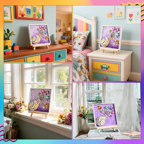 Joyclub DIY Vase Mosaic Painting Kit Mosaic Kits for Adult with Vase Flower - Image 2