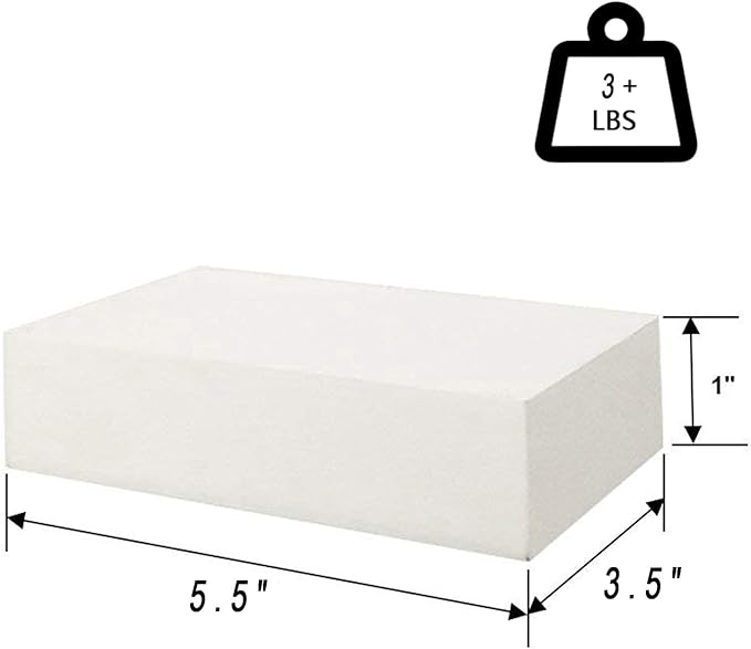 HAO Small Floating Shelf 6 inch Wall Mounted Mini Hanging Display Shelves for Living Room Bedroom Bathroom Set of 3 White