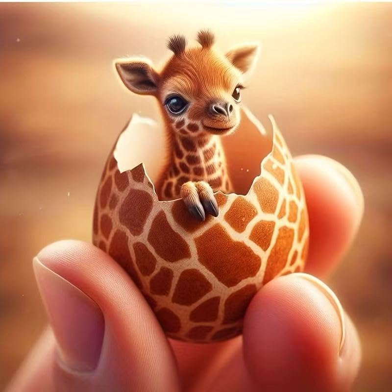 OJTOYART Mini Giraf Diamond Painting Kits for Adults, 5D Animals Diamond Art Kits for Adults Beginners, DIY by Diamonds Art Paintings for Home Wall Decor 13.79 X 13.79inch by Unknown