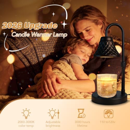 Adjustable Candle Warmer Lamp with Timer: Mothers Day Gifts Lamp fits All Candle Jar Home Decor - Wax Warmer for Scented Wax - Birthday Gifts for Women - Image 5