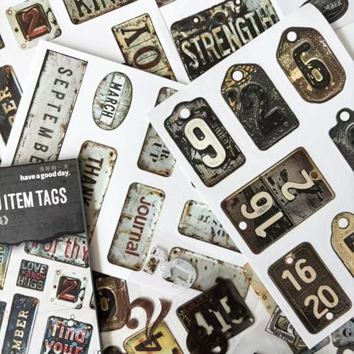 Journaling Stickers for Scrapbooking Supplies, Label Scrapbook Sticker Book by Kesari