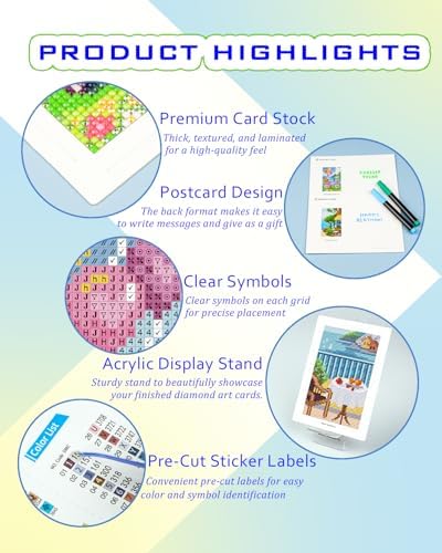 forever young Minigem Sea Echo & Dream Journey Diamond Art Kits, 5x7in Card - Image 5
