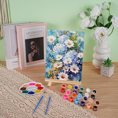 Orbixa Paint Party Kit for Adults & Kids – 8-Pack All-in-One Sip & Paint Set with Easels, Brushes, Acrylic Paints & 100% Cotton Canvas Boards – Perfect for Paint Nights, Group Events & Gifts - Image 6