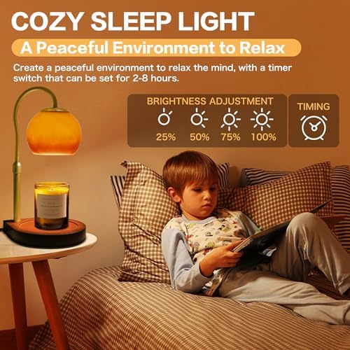 Candle Warmer Lamp with Timer 2H/4H/8H, Adjustable Height, Sunset - Image 6