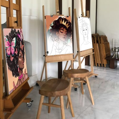 Ctosree 12 Pcs Pre Drawn Canvas for Painting,Retro Style,8 x 10 Inch - Image 6