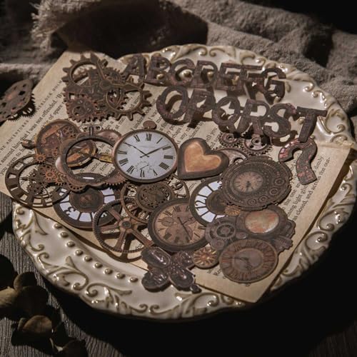 Vilikya 120pcs Steampunk Junk Journal Supplies, Small Vintage Scrapbook Materials Paper for Journaling Kit, Scrapbooking Ephemera, Punk Collage Cards for Dark Academia Home Room Decor - Image 6