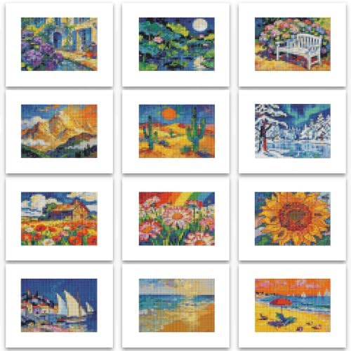 PeakLuv Mini Diamond Art Kits, Scenery Small Diamond Painting for Adults by PeakLuv