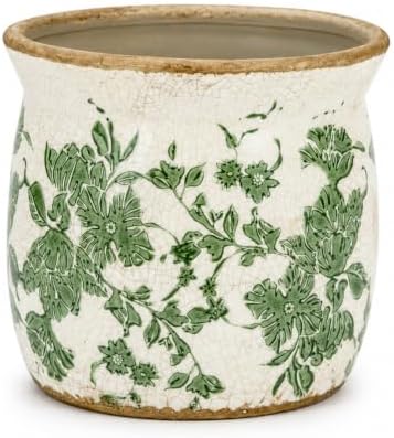 Doysayes Vintage Ceramic Flower Pot for Indoor Plant with Drainage Hole by Dosayes
