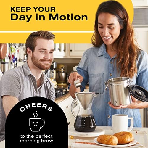 Bean Envy Pour Over Coffee Maker - Glass Dripper with Steel Filter 20 Oz - Image 5