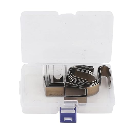 18PCS Leather Craft Embossing Punch Set Kit, Steel Leather Punch Set