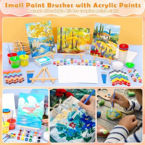 10 Pack Paint and Sip Kit for Adults, 8x10 in Canvas Painting Kit for Party - Image 5