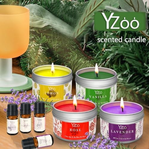 Complete Candle Making Kits for Adults Beginners, DIY Candle Making Supplies Include Soy Wax,Wax Melter,Scents,Dyes,Wicks,Wicks Sticker,Candle Tins & More-Full Candle Maker Set - Arts & Crafts Kits - Image 2
