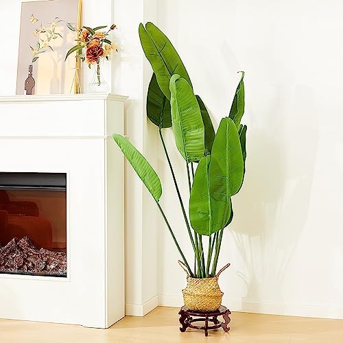 Geetery 2 Pcs 4–12 in Oriental Wooden Plant Stand Indoor Vase Stand, 10 in - Image 5