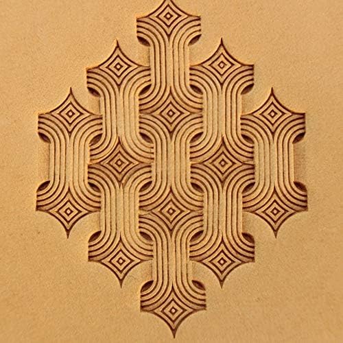 DandS ltd Leather Stamp Tool, Basket Weave, Professional Steel Craft Tool for Leatherworking, Embossing, Carving & Stamping Leather Projects, Belts Wallets & DIY Projects Compatible with Mallet #227