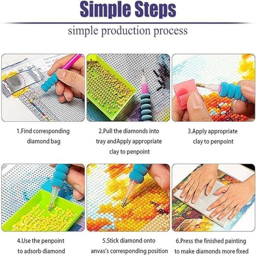 Diamond Painting Kits for Adults Beginners, 5D Full Drill Owl Crystal Art Desktop Ornament, DIY Single Sided Home Office Desk Decor, Creative Craft Gift Set with Tools - Image 7