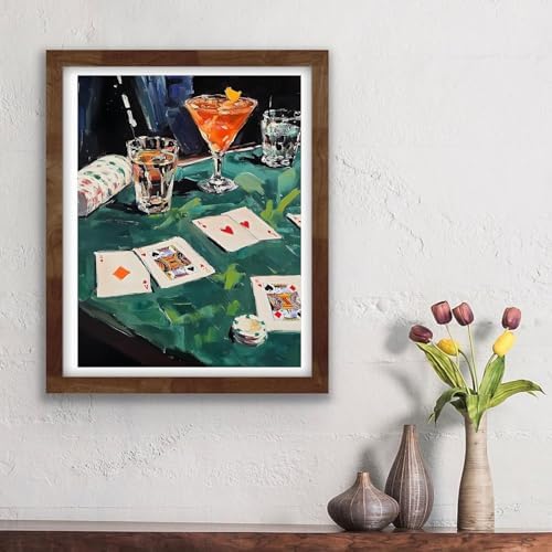 Vintage Poker Diamond Art Kits for Adults Diamond Painting Kit for Beginner - Image 3