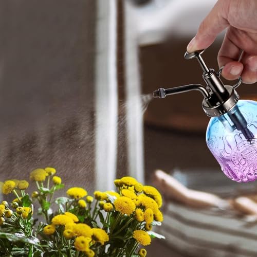 UPKOCH Vintage Glass Watering can Indoor Houseplant Watering can for Succulents Orchids Bonsai Small Plants Precise Spray Bottle for Indoor Outdoor Use 6.33 X 2.95 X 2.95 in - Image 2