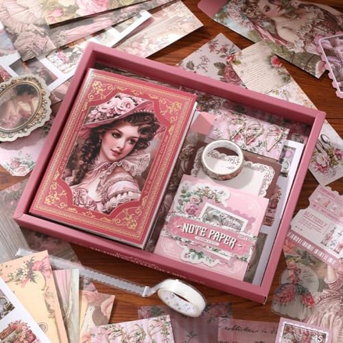140-Count Vintage Crafting Kit - Aesthetic Supplies for DIY Projects and Journals - Image 5