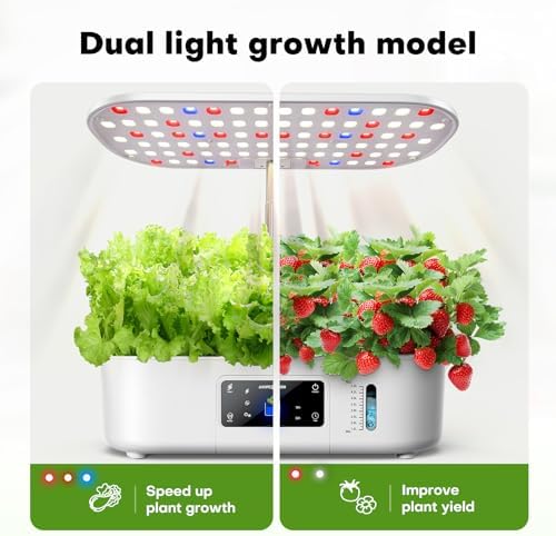 Ahopegarden Hydroponics Growing System: 12 Pods with Touch Control Panel - Image 3