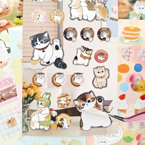 700+ Scrapbook Japanese Stickers Book Set,25 Sheets Kawaii Japanese Stickers for Journaling,Junk Journal,Bullet Journaling,Scrapbook Supplies,Planner,Notebook,Photo Frame,DIY Craft(Forest Story) - Image 4
