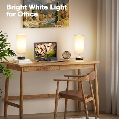 Small Table Lamps for Bedroom set of 2 - Touch Lamps with 3 Way Dimmable - Image 6
