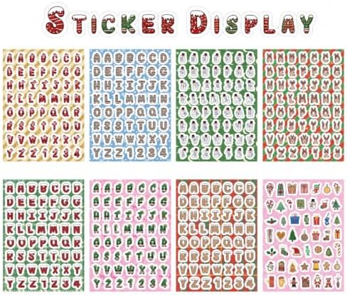 PRSTINCOL Christmas Letter Stickers,1344 Alphabet Stickers,24 Sheets - Image 2
