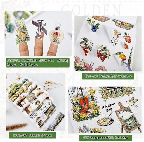 Vintage Nature Sticker Book, Junk Journal Scrapbook Stickers - Image 4