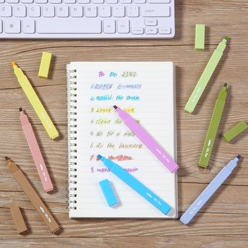 Mr. Pen- Aesthetic Highlighters No Bleed, 8 Pack, Assorted Colors | Chisel Tip, Cute Highlighters Assorted Colors for Journaling, Highlighting, Underlining, Fast Dry, Back to School Supplies - Image 7