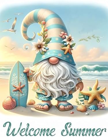 Diamond Art Kits for Adults, Gnome Diamond Art Painting Kits for Adults by croshom